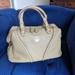 MCM Beige Medium hand Bag